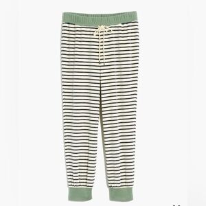 Madewell Velour Slim Jogger - Striped - Size Small